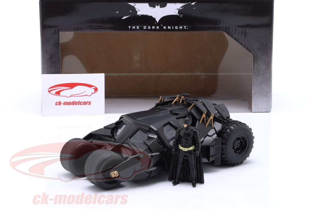 Batmobile med Batman figur film The Dark Knight 2008 1:24 Jada Toys