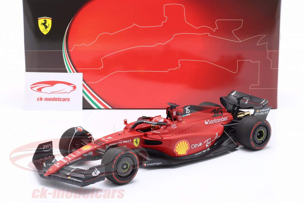 Charles Leclerc Ferrari F1-75 #16 Winner Bahrain GP formula 1 2022 1:18 BBR