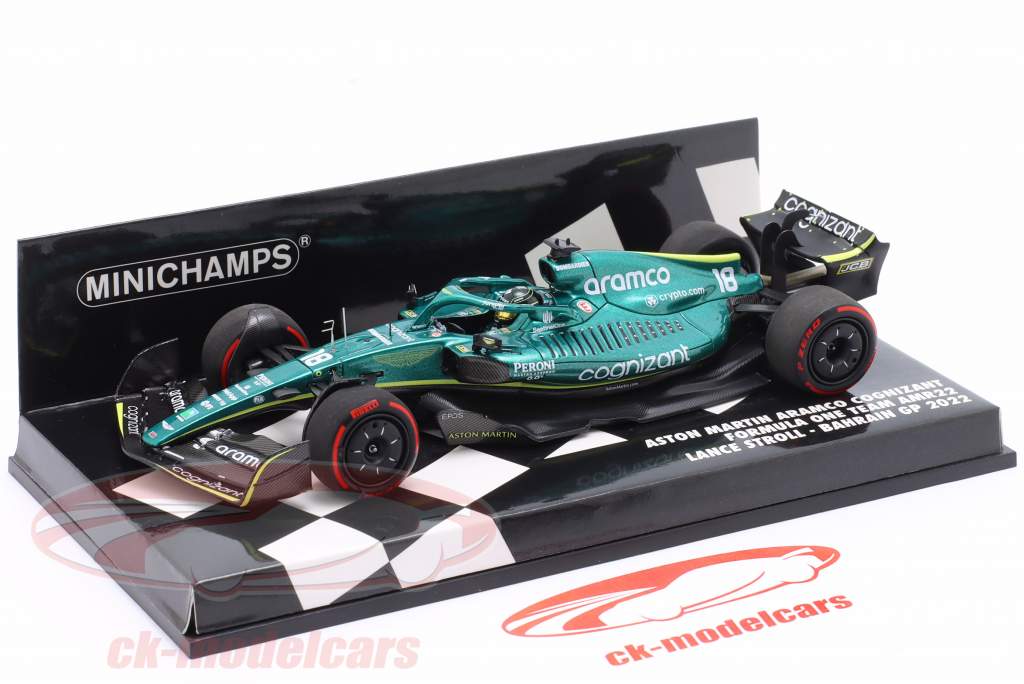 Lance Stroll Aston Martin AMR22 #18 Baréin GP fórmula 1 2022 1:43 Minichamps