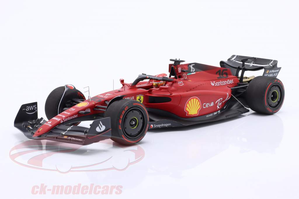Charles Leclerc Ferrari F1-75 #16 Winner Bahrain GP formula 1 2022 1:18 BBR