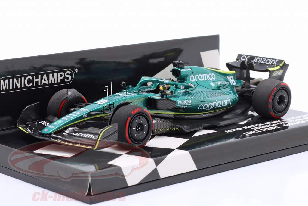 Lance Stroll Aston Martin AMR22 #18 Baréin GP fórmula 1 2022 1:43 Minichamps