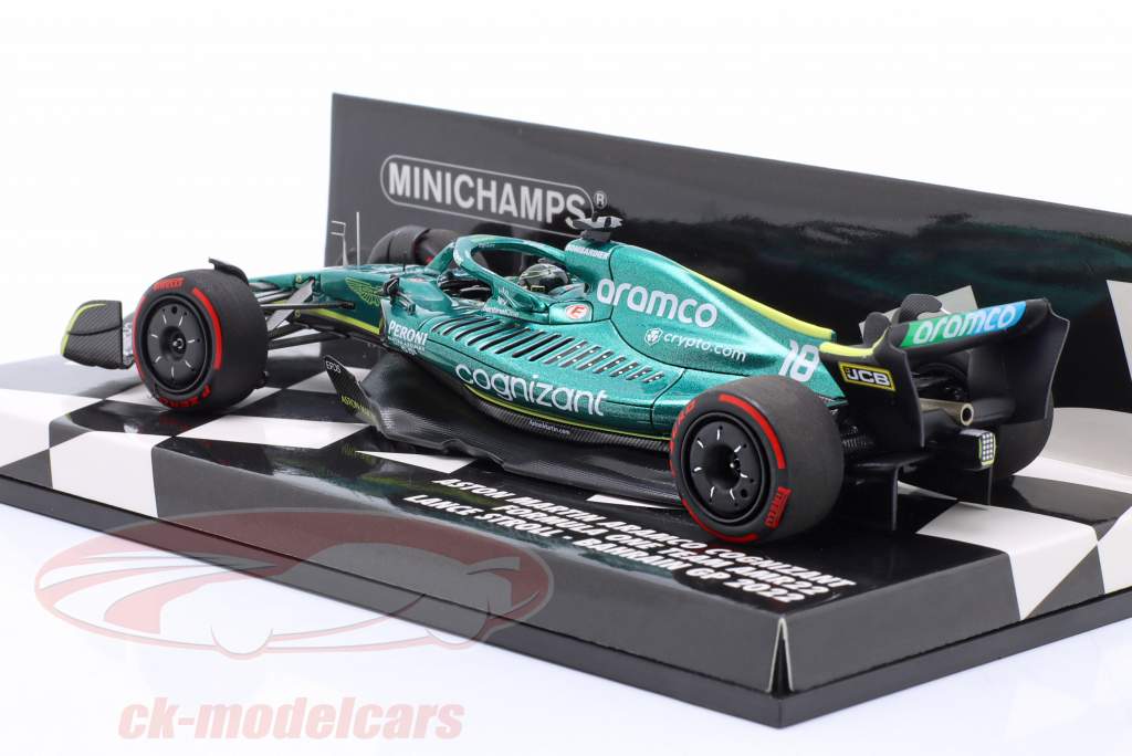 Lance Stroll Aston Martin AMR22 #18 Baréin GP fórmula 1 2022 1:43 Minichamps