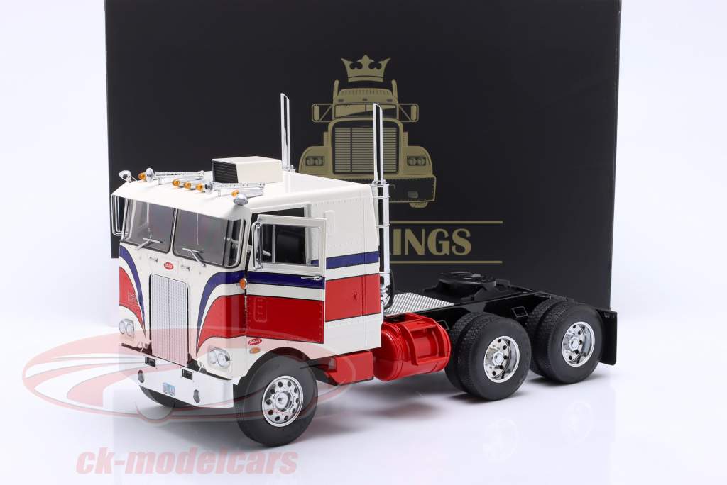 ミニカー　1/18 Peterbilt 352 Pacemaker 1977-1979ピータービルト 352 ペースメーカー1977-1979(ホワイト×レッド×ブルー) [RK180153] Road Kings 1:18 Peterbilt 352 Pacemaker SZM 1977-1979 white