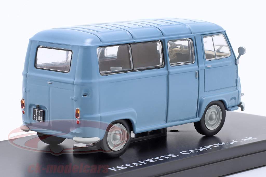Renault Estafette campingvogn Byggeår 1960 Lyseblå 1:43 Hachette