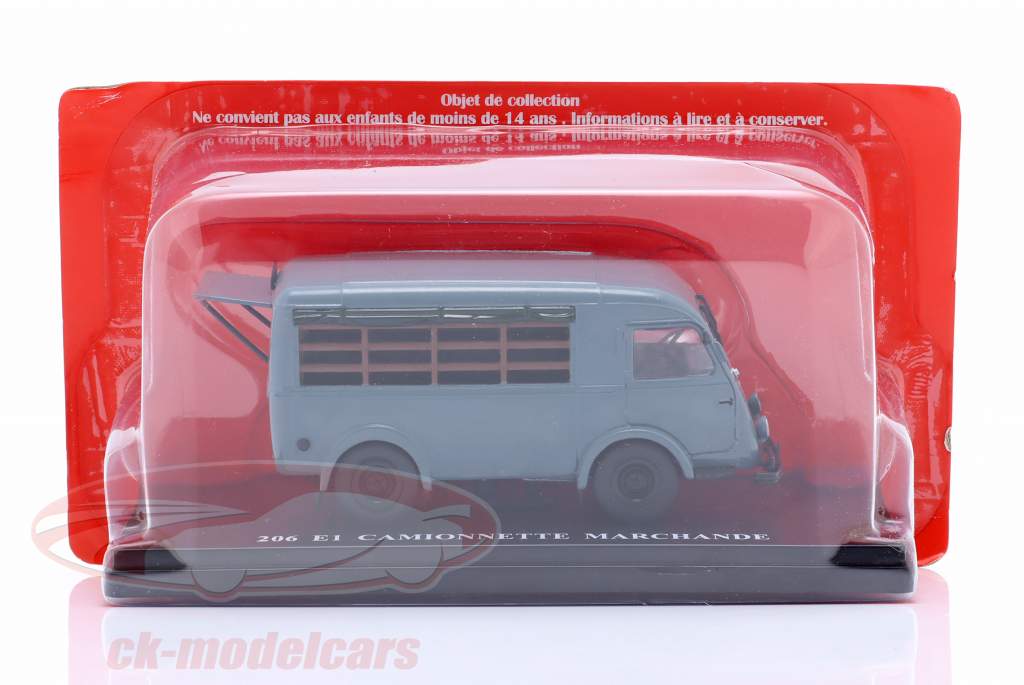 Renault 206 E1 salgsvogn Byggeår 1956 Grå blå 1:43 Hachette