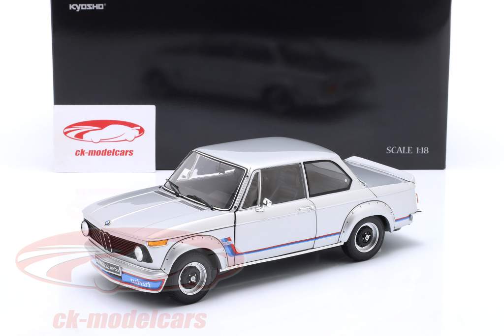 BMW TURBO ミニカー　ガルウィング Kyosho 1:18 BMW 2002 Turbo year 1974 silver 08544S model car