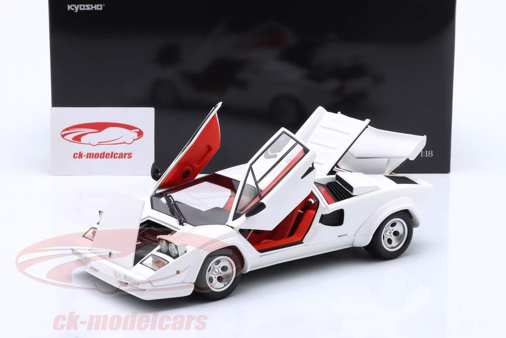 Lamborghini Countach LP500S Année de construction 1982 blanc 1:18 Kyosho