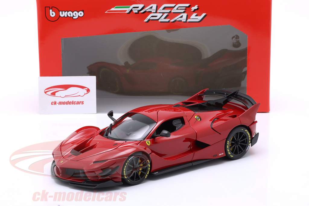 Ferrari FXX-K Evo Hybrid 6.3 V12 year 2018 red 1:18 Bburago