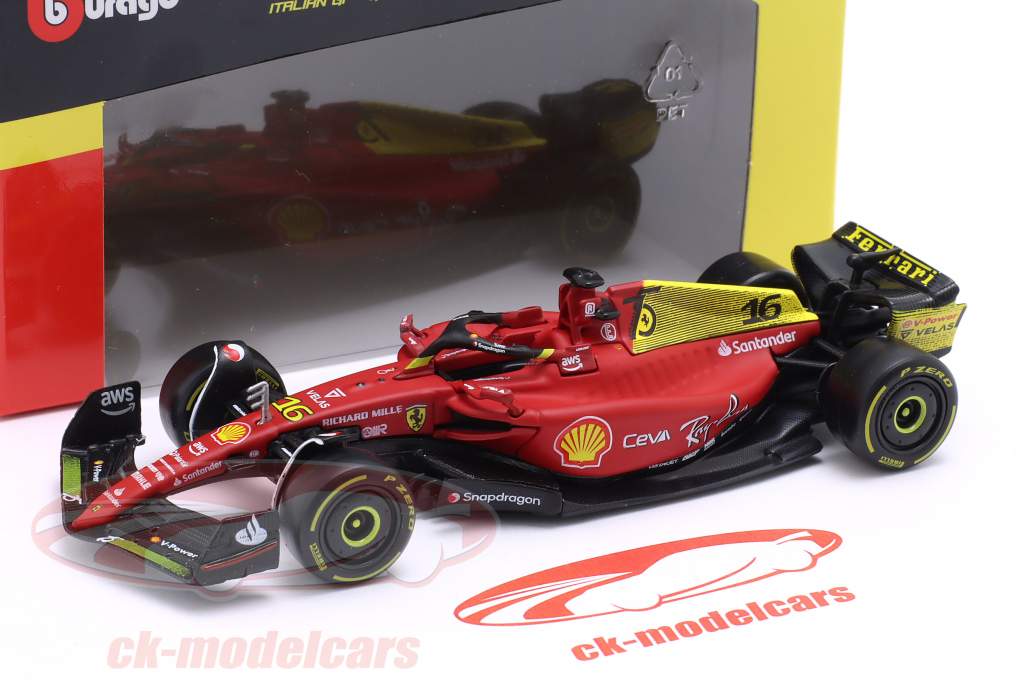 Charles Leclerc Ferrari F1-75 #16 2nd Italian GP formula 1 2022 1:43 Bburago