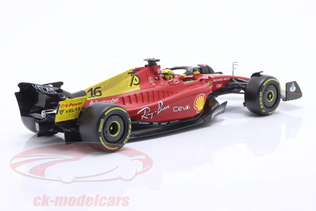Charles Leclerc Ferrari F1-75 #16 2 italiensk GP formel 1 2022 1:18 Bburago