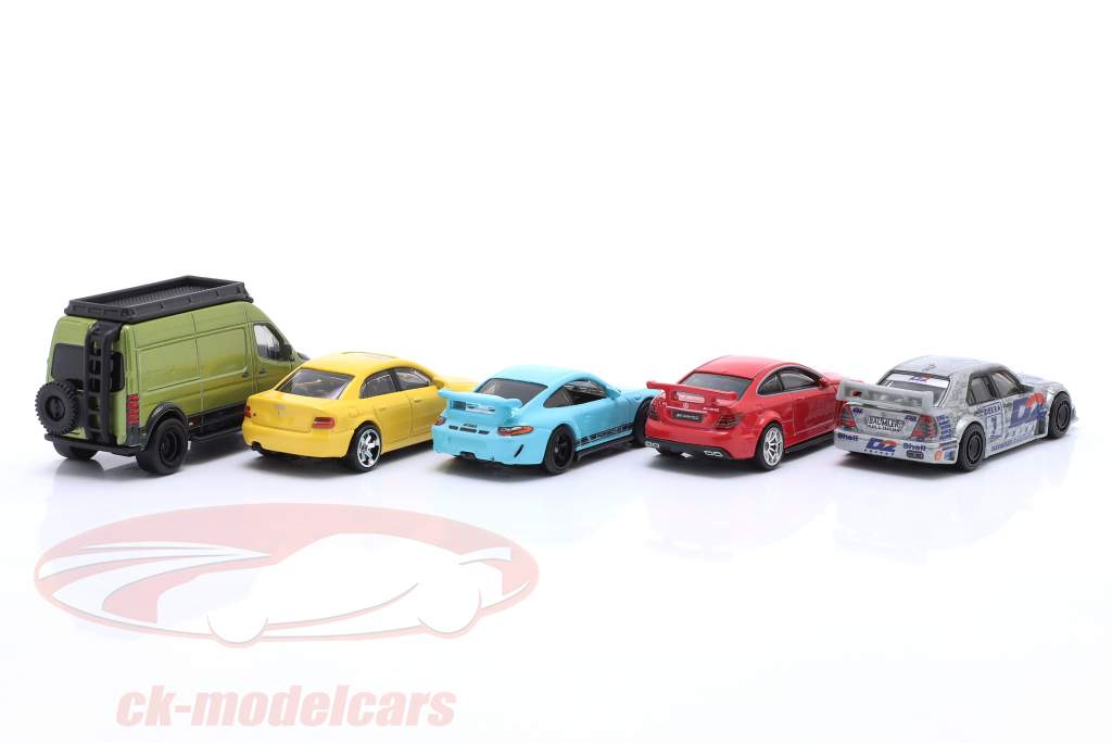 5-Car Set Duitsland in container pakket 1:64 HotWheels