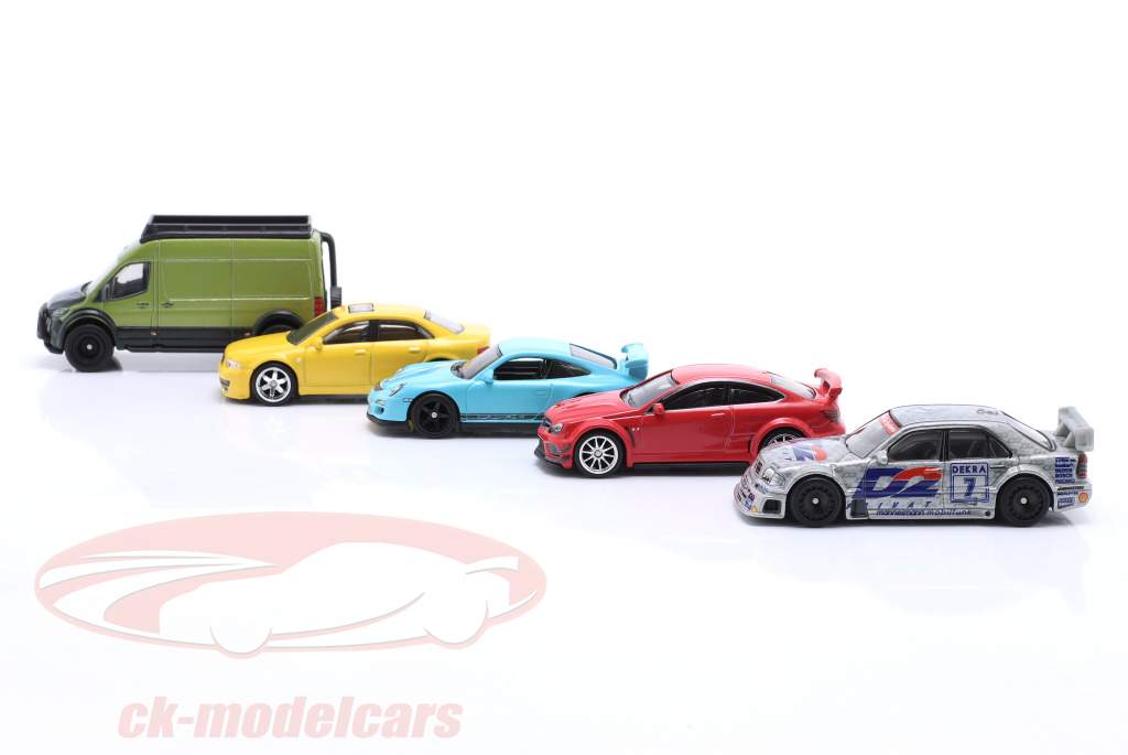 5-Car Set Duitsland in container pakket 1:64 HotWheels