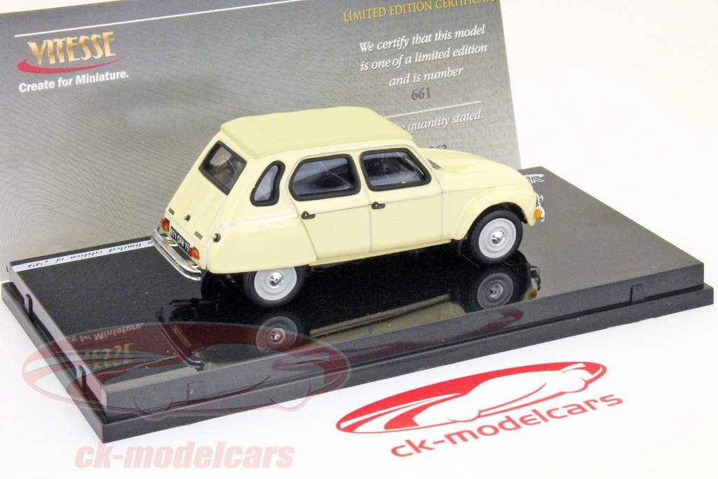 雪铁龙DYANE 6米色内华达1:43维迪斯