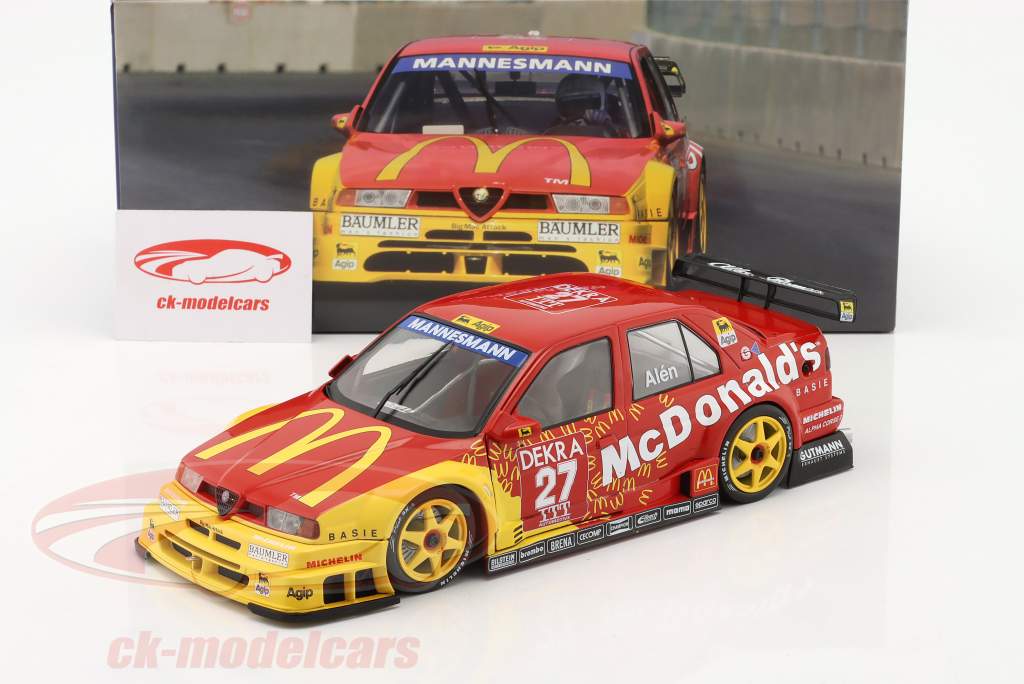 Markku Alen Alfa Romeo 155 V6 TI #27 McDonald's ITC Helsinki 1995 1:18 WERK83