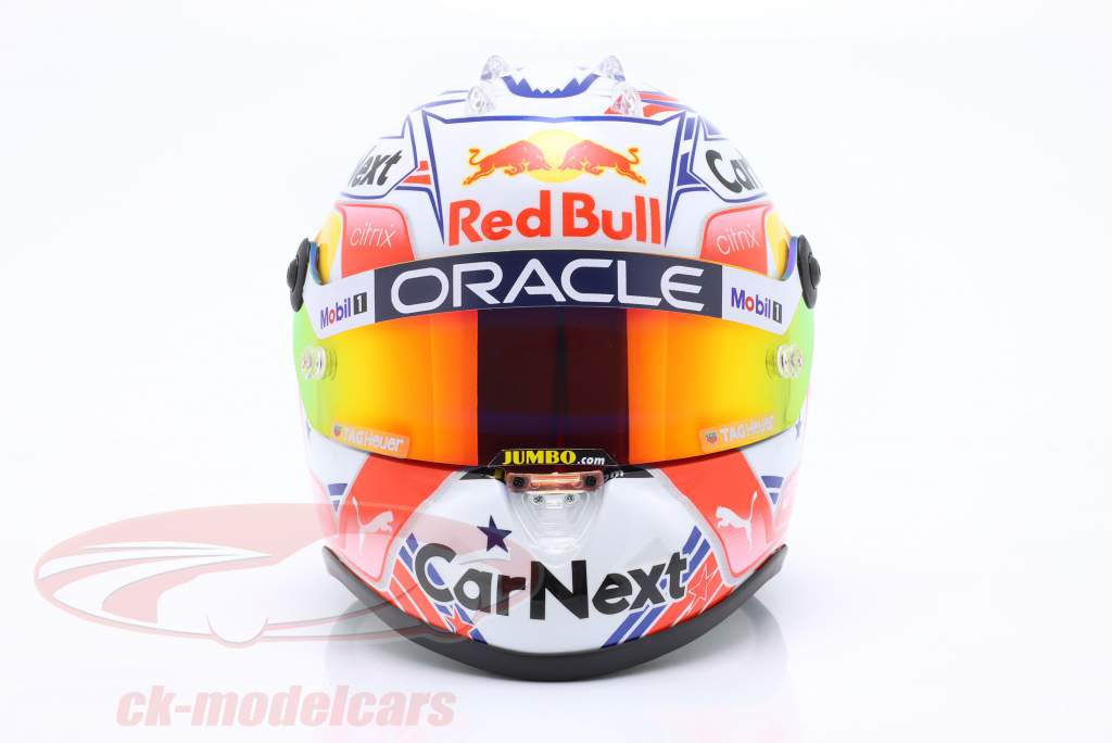 Max Verstappen Red Bull #1 USA GP Formel 1 Weltmeister 2022 Helm 1:2 Schuberth