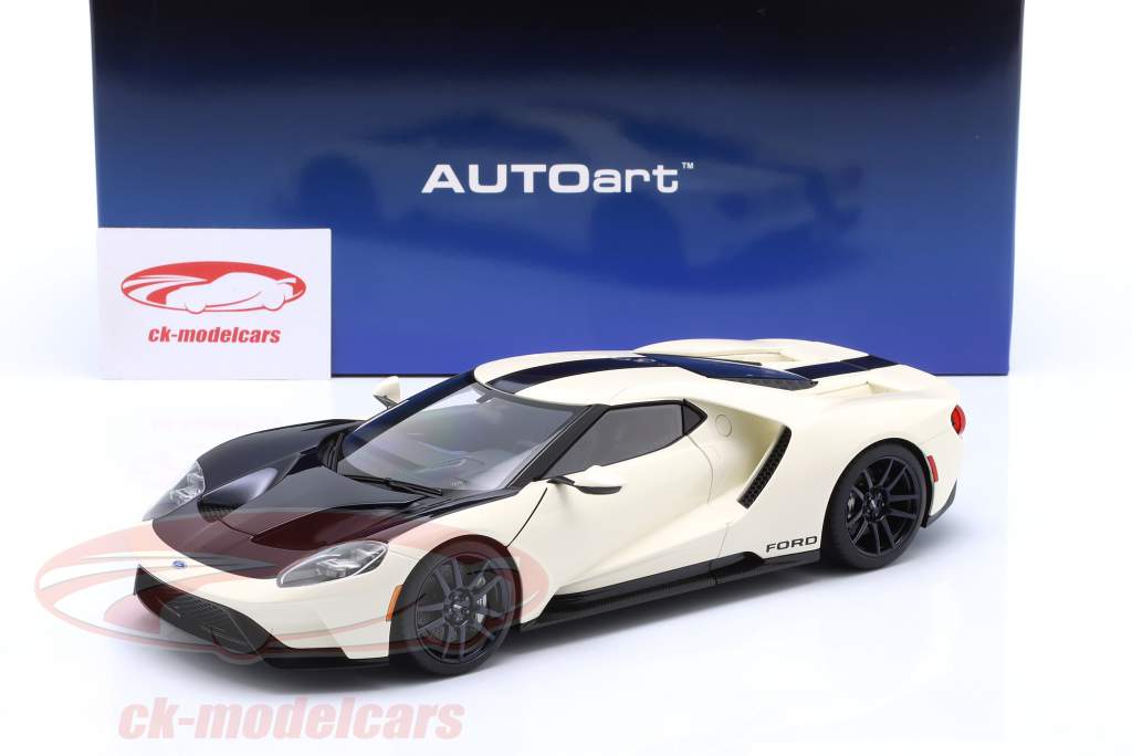 Ford GT 2022 '64 Prototype Heritage Edition Wimbledon белый 1:18 AUTOart