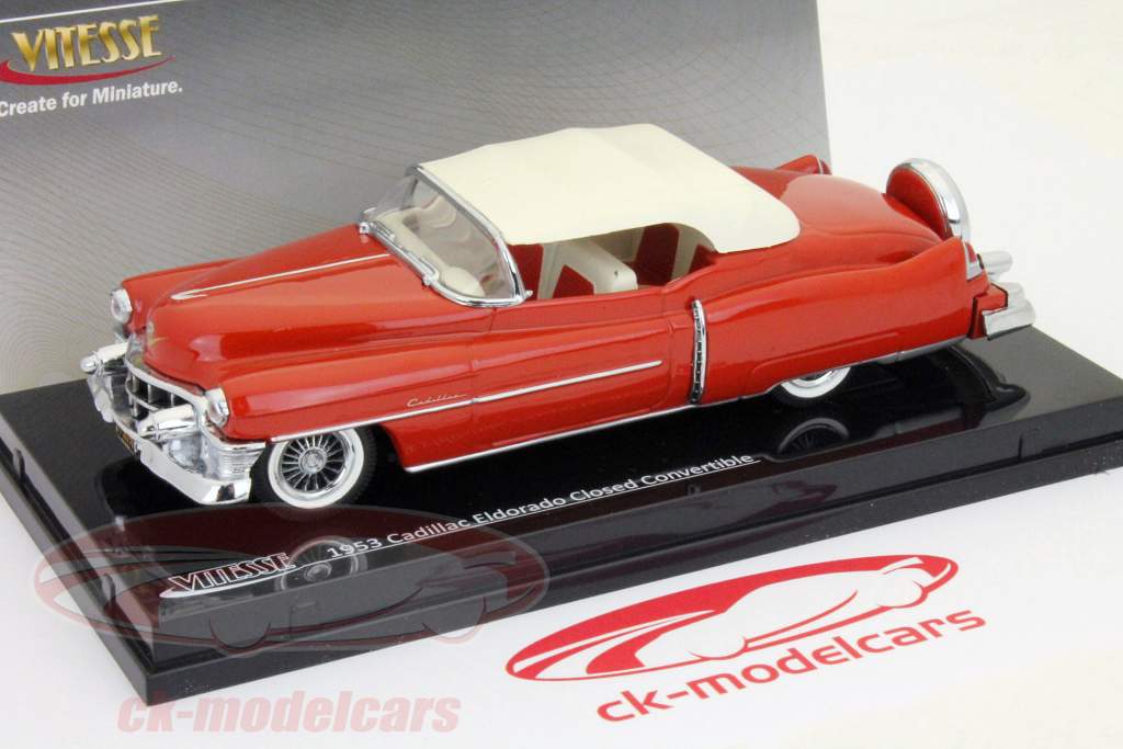 Cadillac Eldorado Cabriolet chiuso rosso bianco 1:43 Vitesse