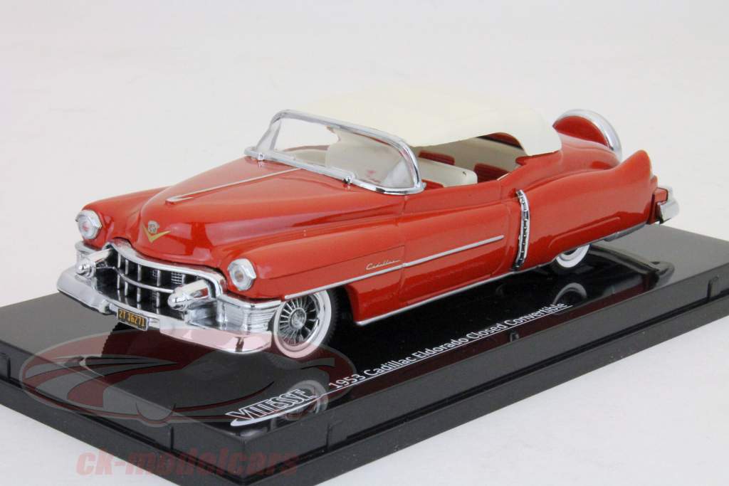 Cadillac Eldorado Cabriolet chiuso rosso bianco 1:43 Vitesse