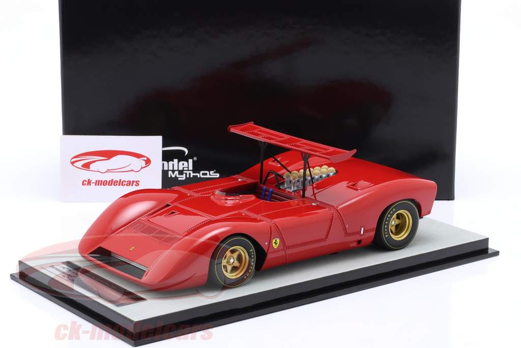Ferrari 612 Can-Am Press version 1968 red 1:18 Tecnomodel