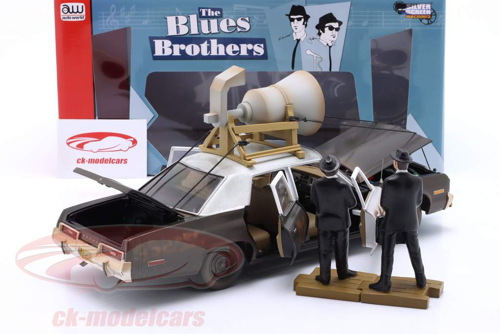 Dodge Monaco 1974 Film Blues Brothers (1980) avec personnages 1:18 AutoWorld