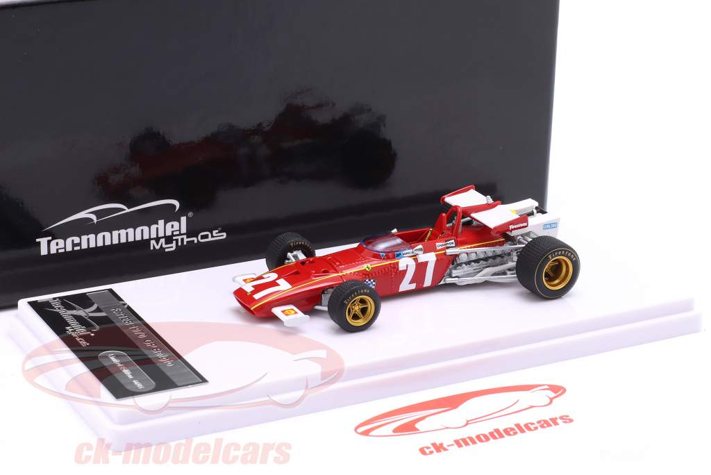 Jacky Ickx Ferrari 312B #27 Bélgica GP fórmula 1 1970 1:43 Tecnomodel