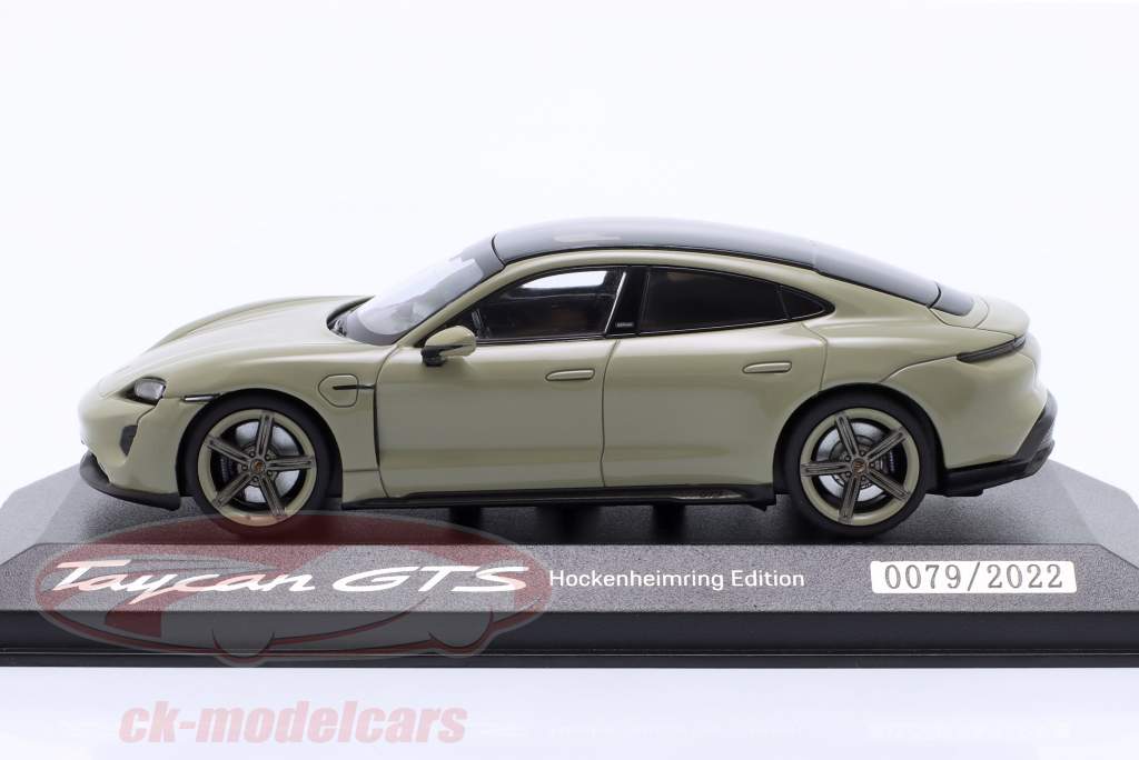 Porsche Taycan GTS Hockenheimring Edition 2022 stone grey 1:43 Minichamps