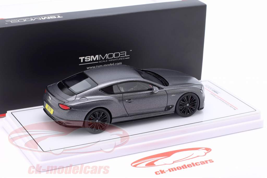 Bentley Continental GT Speed Byggeår 2022 antracit satin 1:43 TrueScale