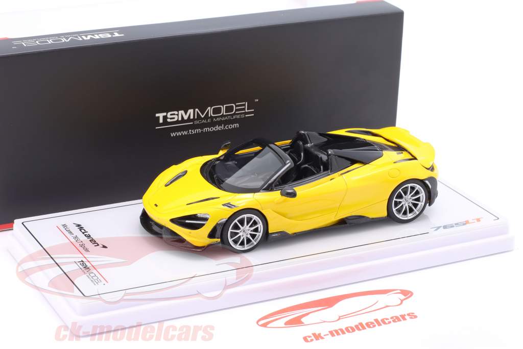 McLaren 765LT Spider Год постройки 2021 вулкан желтый 1:43 TrueScale