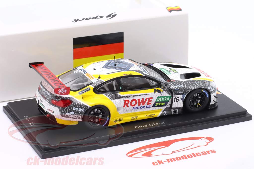 BMW M6 GT3 #16 DTM 2021 Timo Glock Rowe Racing 1:43 Spark