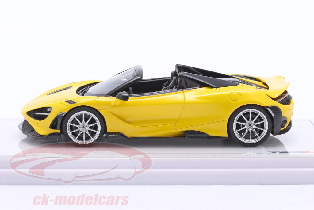 McLaren 765LT Spider Byggeår 2021 vulkan gul 1:43 TrueScale
