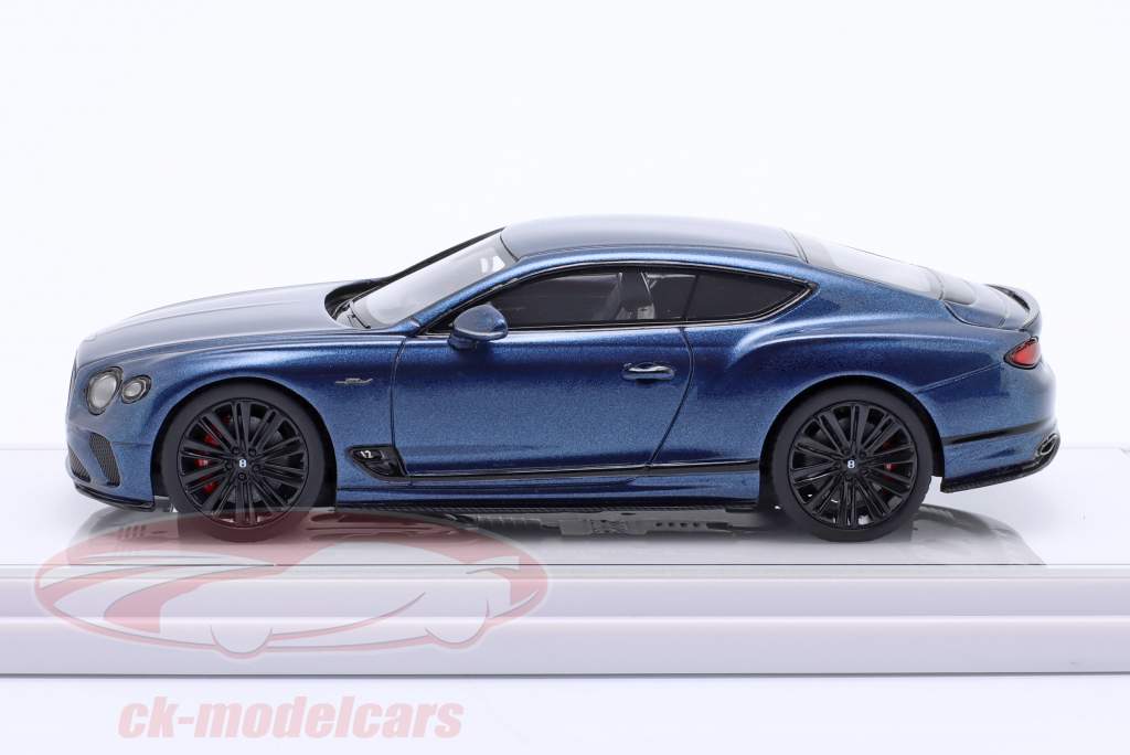 Bentley Continental GT Speed Byggeår 2022 marlin blå 1:43 TrueScale