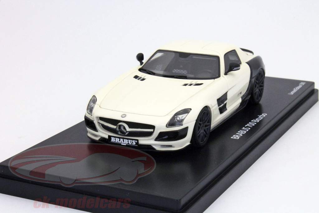Brabus 700 Biturbo SLS 2011 white 1:43 Pro43.R