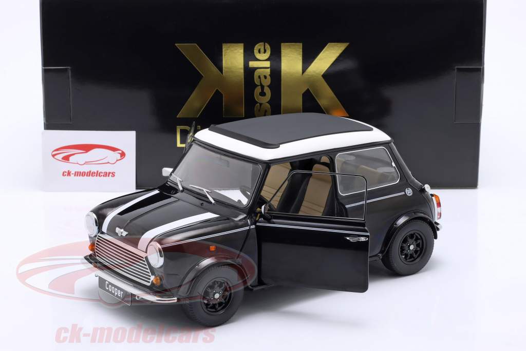 Mini Cooper 和 天窗 黑色的 金属的 / 白色的 LHD 1:12 KK-Scale