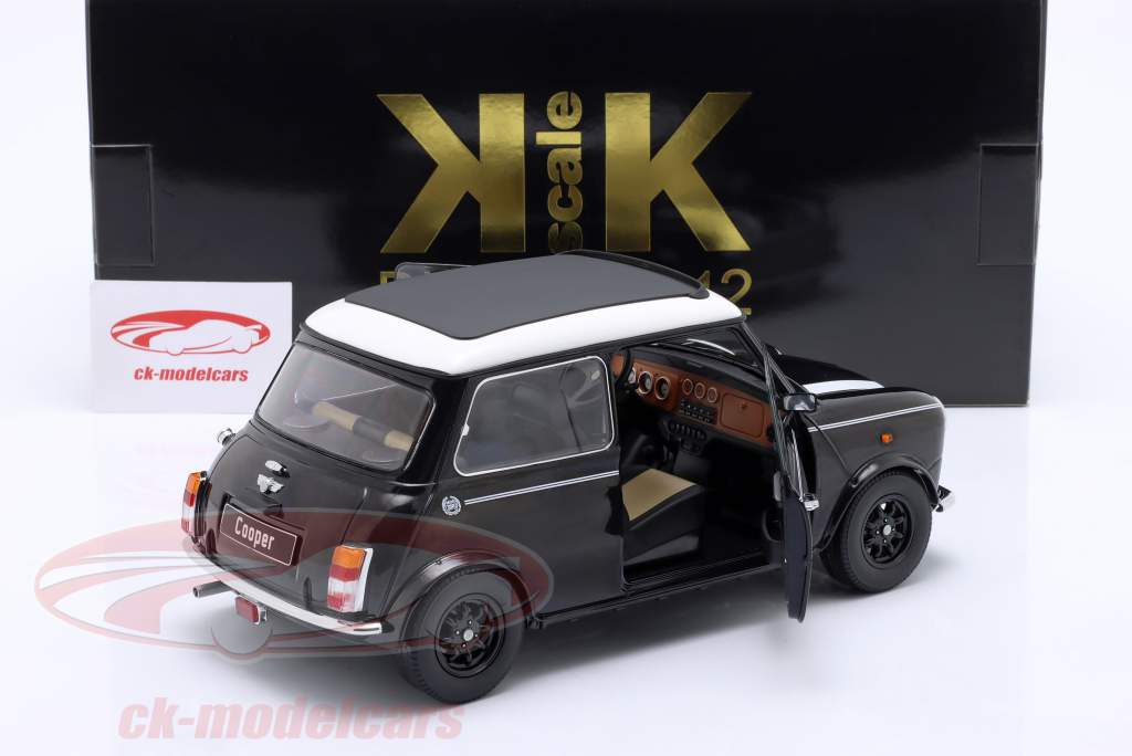 Mini Cooper 和 天窗 黑色的 金属的 / 白色的 LHD 1:12 KK-Scale