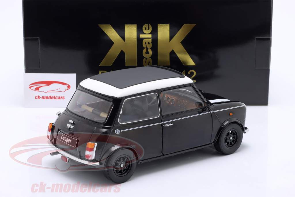 Mini Cooper 和 天窗 黑色的 金属的 / 白色的 LHD 1:12 KK-Scale