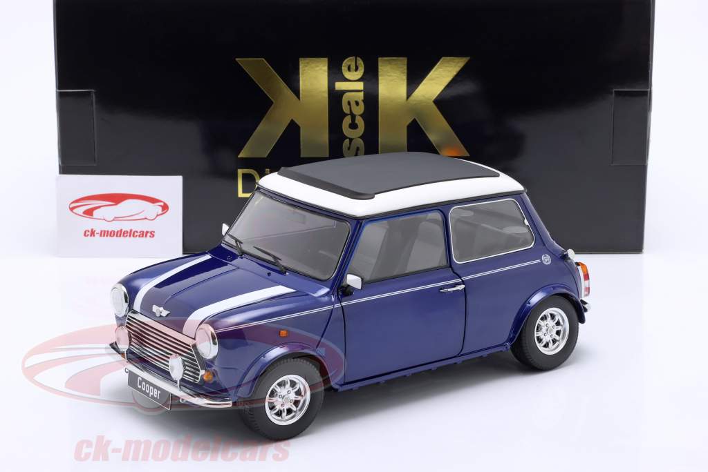 305-046 KK 1/12 ミニ クーパー Sunroof LHD レッド KK-Scale 1:12 Mini Cooper with sunroof blue metallic / white