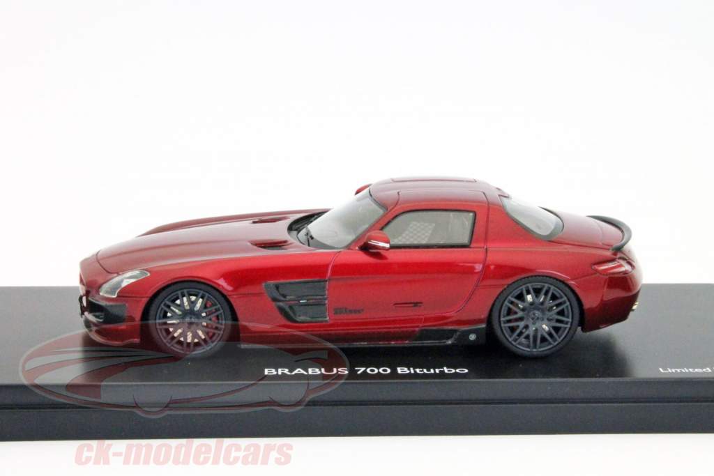 Brabus 700 Biturbo SLS År 2011 rot / rød 1:43 Pro43.R