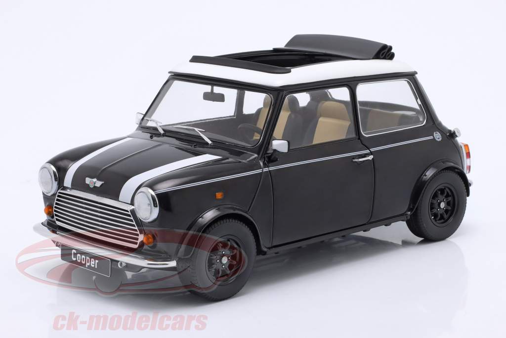 Mini Cooper 和 天窗 黑色的 金属的 / 白色的 LHD 1:12 KK-Scale