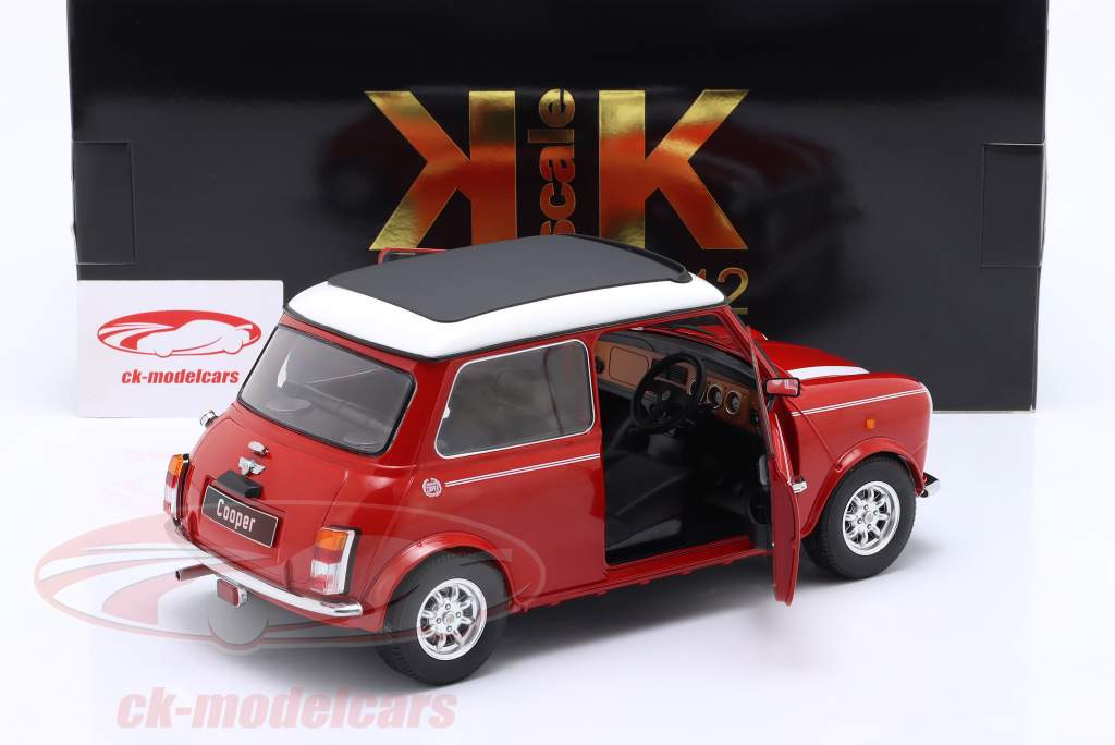 Mini Cooper с люк красный / белый RHD 1:12 KK-Scale