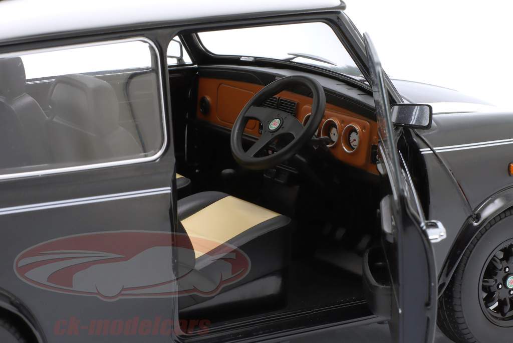 Mini Cooper 和 天窗 黑色的 金属的 / 白色的 RHD 1:12 KK-Scale