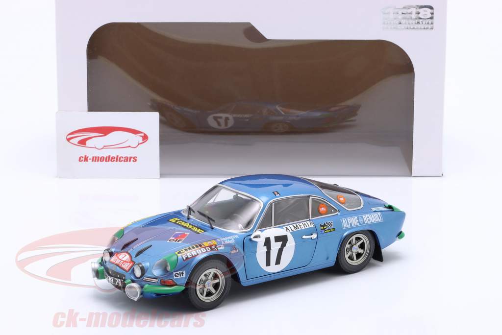 Alpine A110 1600S #17 Rallye Monte Carlo 1972 Darniche, Mahe 1:18 Solido