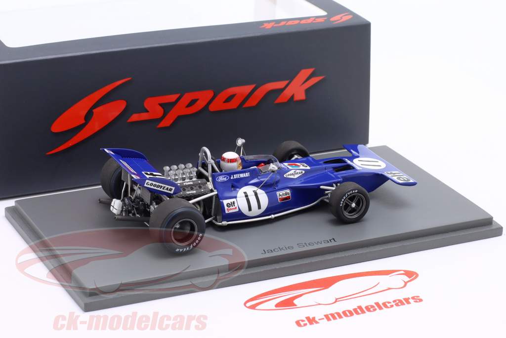 J. Stewart Tyrrell 003 #11 Sieger Monaco GP Formel 1 Weltmeister 1971 1:43 Spark