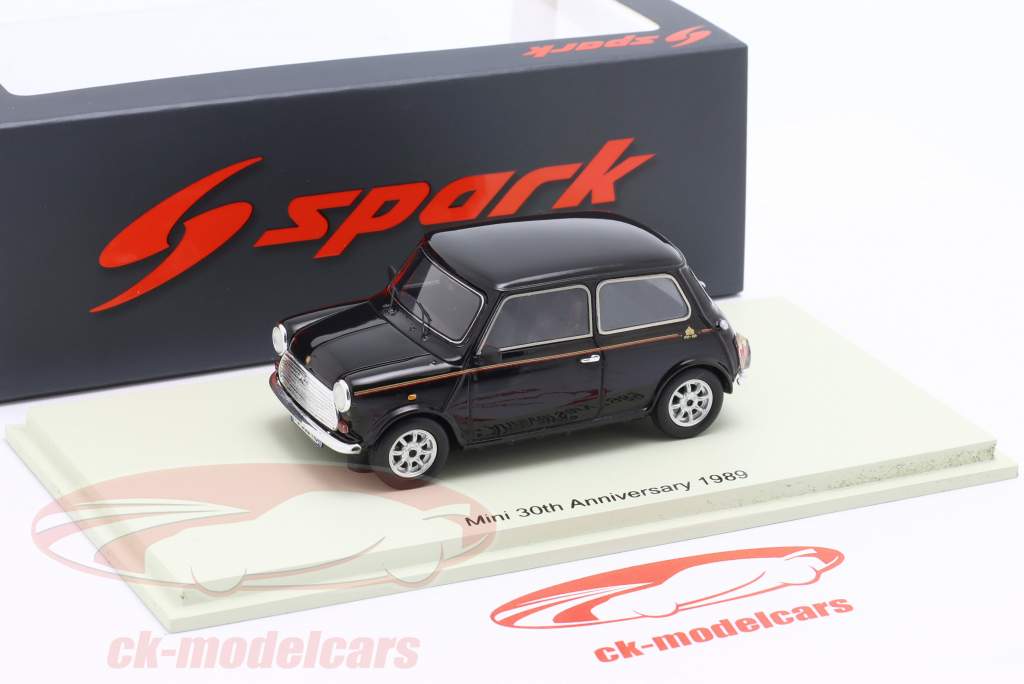 Austin Mini 30 Jubilæum version 1989 sort 1:43 Spark