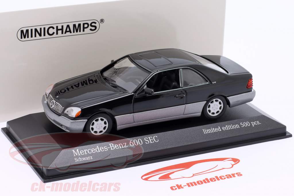 MINICHAMPS Mercedes-Benz 600 SEC 黒1/43 Minichamps 1:43 Mercedes-Benz 600 SEC (C140) year 1992 black