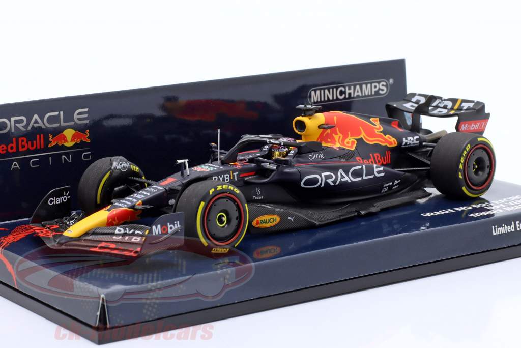 M. Verstappen Red Bull RB18 #1 winnaar Miami GP formule 1 Wereldkampioen 2022 1:43 Minichamps