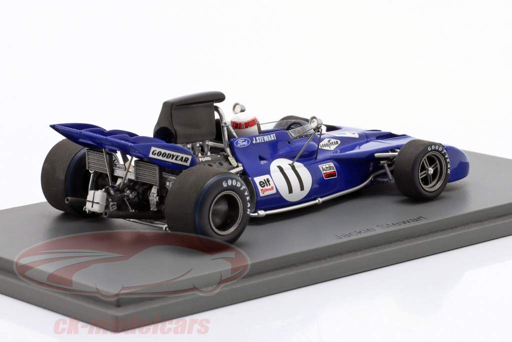 J. Stewart Tyrrell 003 #11 vinder fransk GP formel 1 Verdensmester 1971 1:43 Spark
