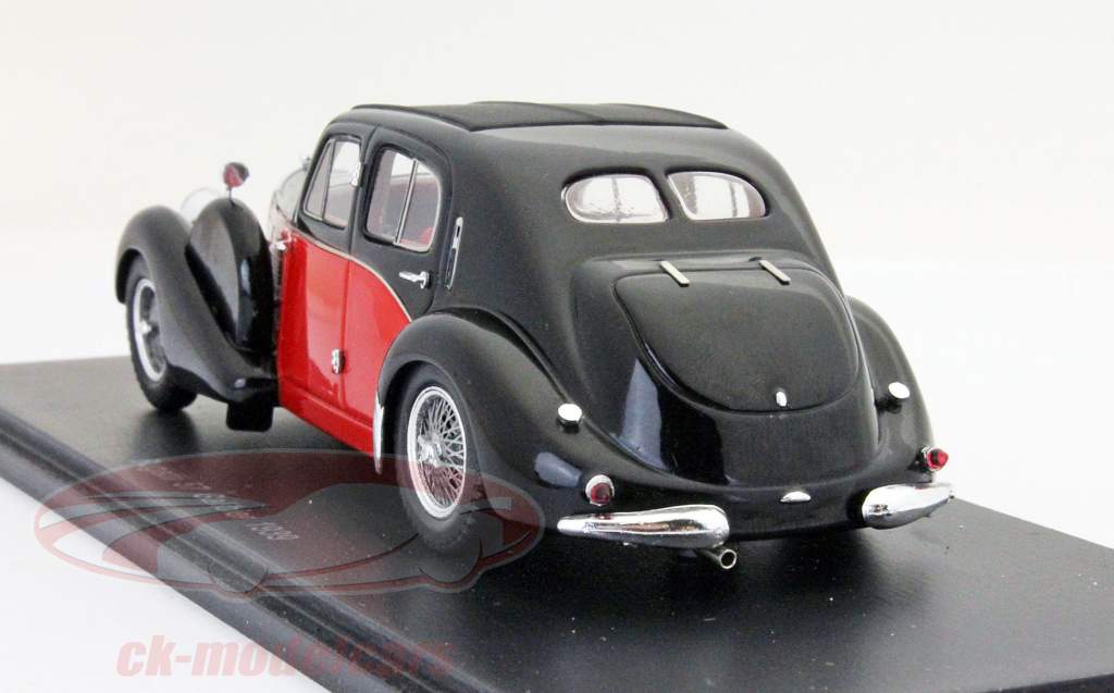 ブガッティガリビエ峠57年1939赤/黒1:43スパーク
