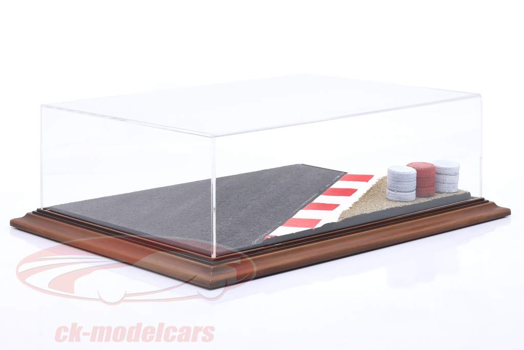 Высокое качество Акрил Витрина с Основание диорамы Circuit 1:24 / 1:18 Atlantic
