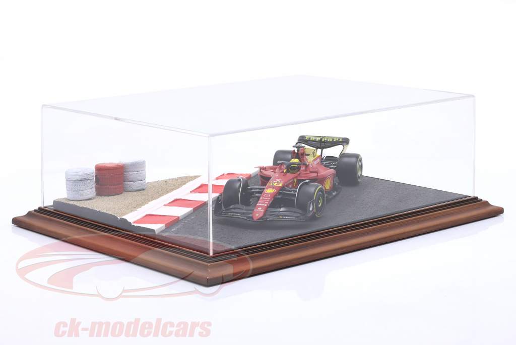 Высокое качество Акрил Витрина с Основание диорамы Circuit 1:24 / 1:18 Atlantic