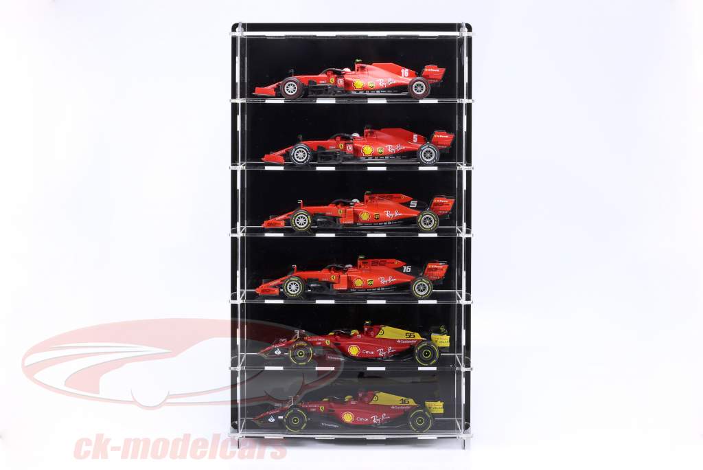高品質 アクリル ショーケース Multicase ために 6 方式 1 モデルカー 1:18 Atlantic